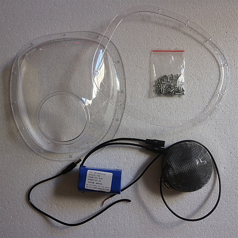 蜂下花 防蜂服面罩 马蜂胡蜂专用面罩 带电源图片