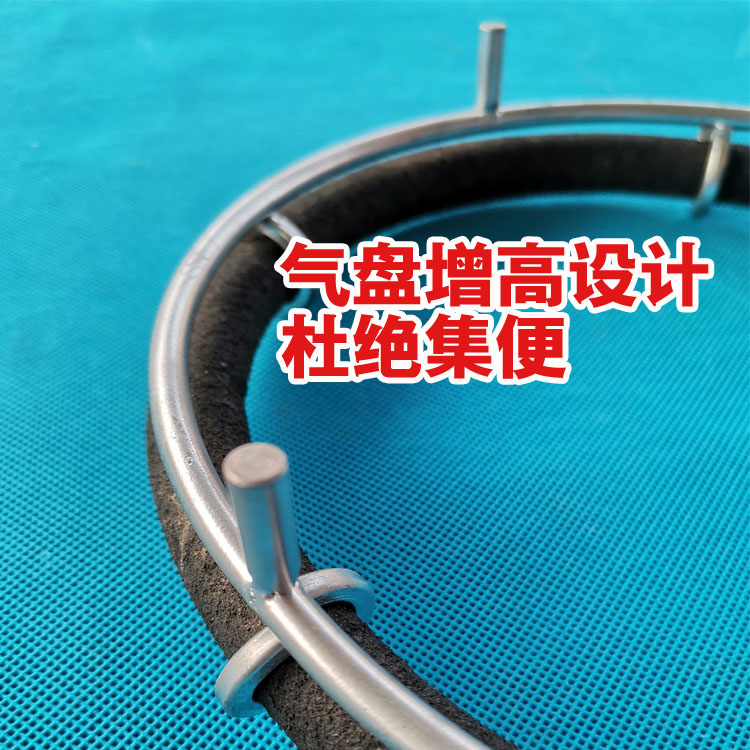 下沉式纳米曝气盘环保微孔曝气管不锈钢座鱼池锦鲤池大气量增氧盘