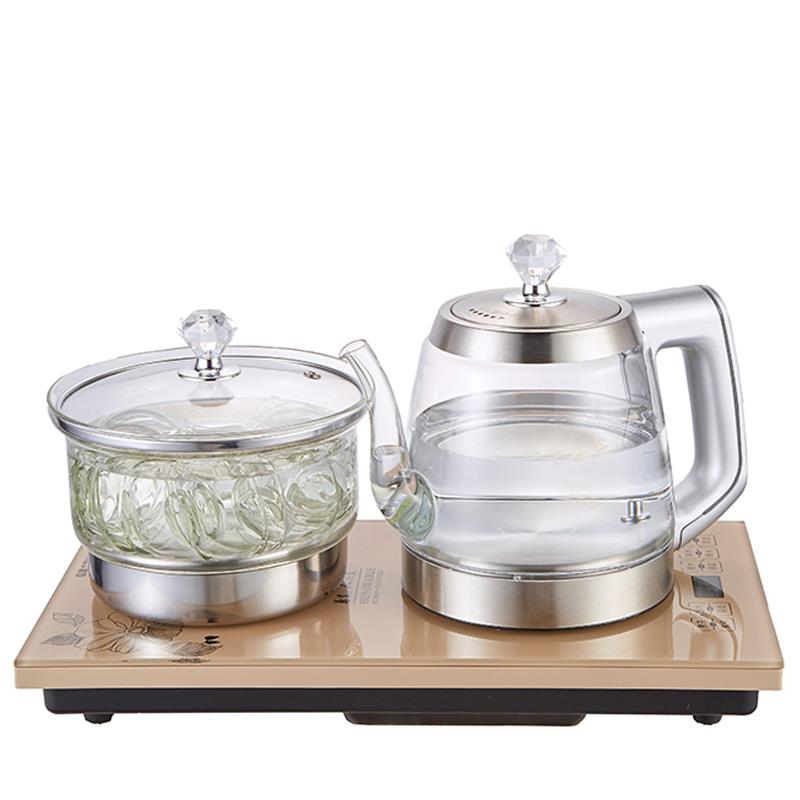 全自动手柄上水电热烧水壶净水器专用茶台抽水消毒茶具玻璃烧茶壶