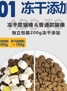 弗瑞诗天然猫粮幼成猫粮美毛化毛球营养助长肥发腮冻干主粮 8斤