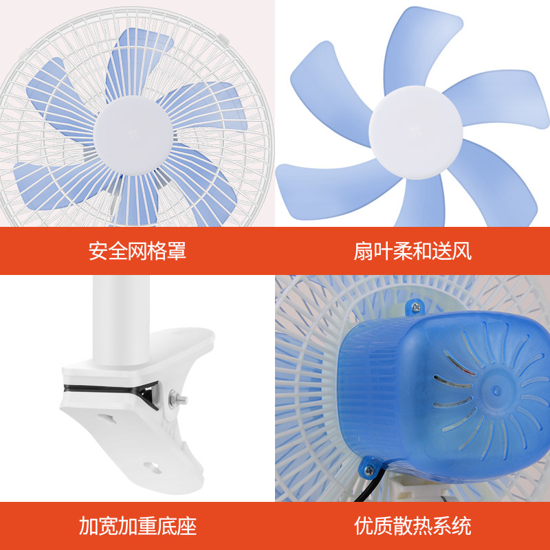车载24v大货车12v小电风扇汽车用伏强力挖机叉车专用风力强风合力