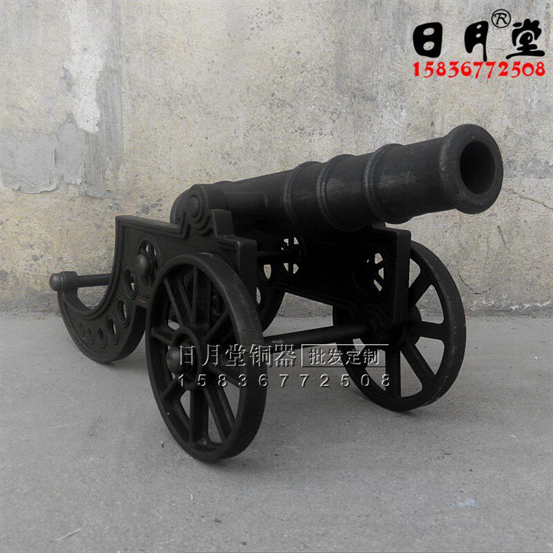 铸铁大炮 炮 加厚铸铁炮大号铁炮炮红衣大炮林则徐炮模型镇宅招财