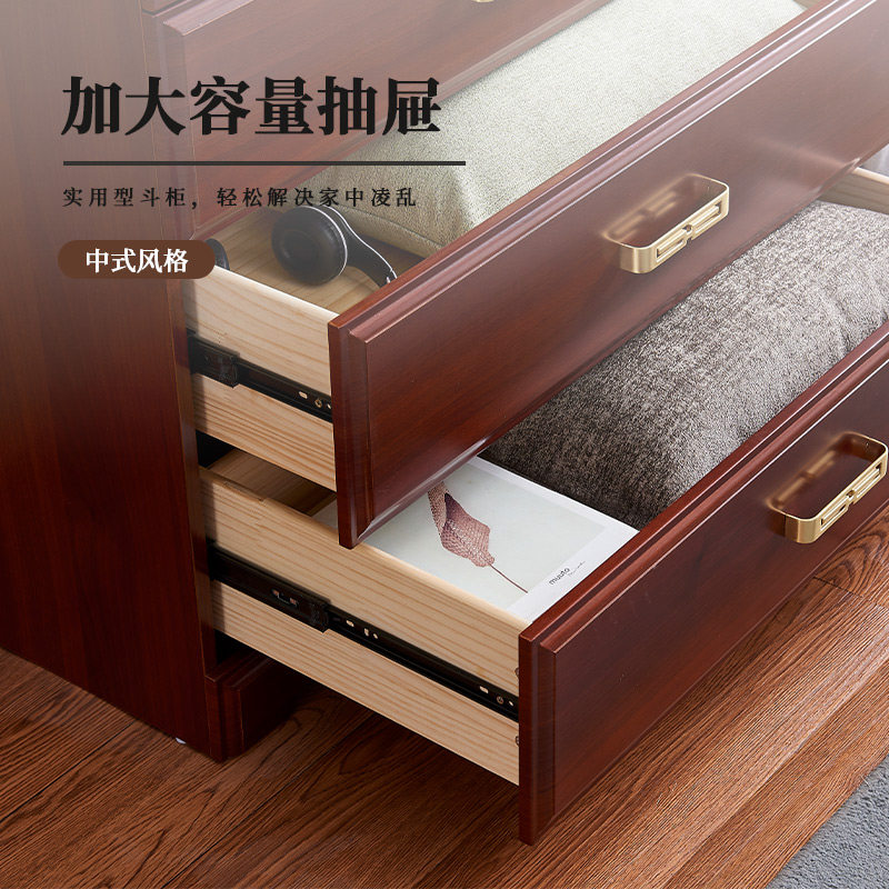 新中式玄关装饰柜带门斗柜客厅靠墙储物柜卧室电视边柜多功能柜子