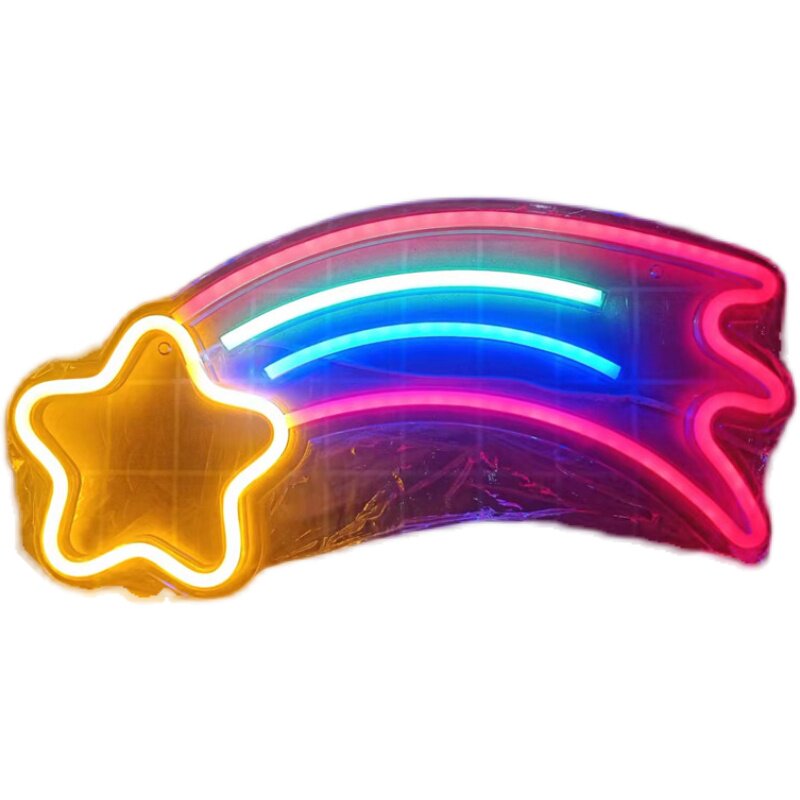 LED造型霓虹灯网红卧室房间布置酒吧氛围灯背板型挂墙创意装饰灯