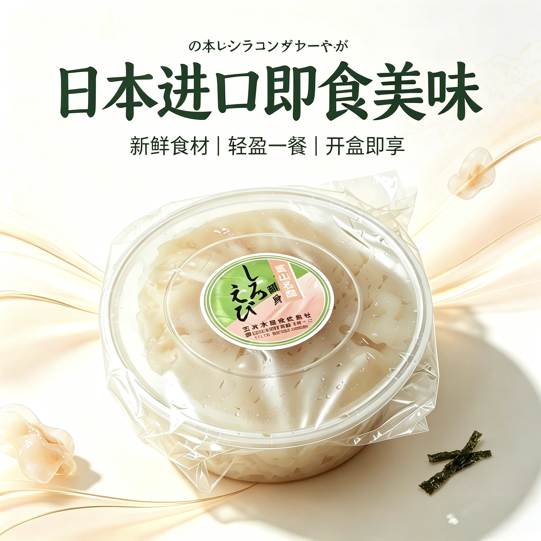 日本原装进口富山特产特级精选大号生食刺身安吉白虾200g高级料理