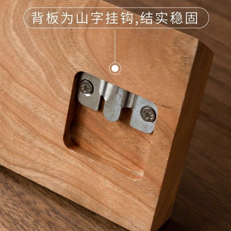 壁挂板北美实木墙挂板挂衣架衣帽架玄关门后挂衣板墙上挂钩免打孔