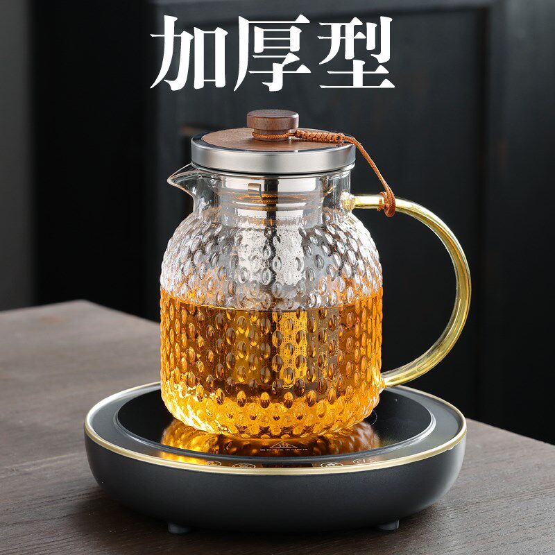 玻璃煮茶壶2024新款透明耐高温泡茶专用围炉煮茶器电陶炉烧水壶