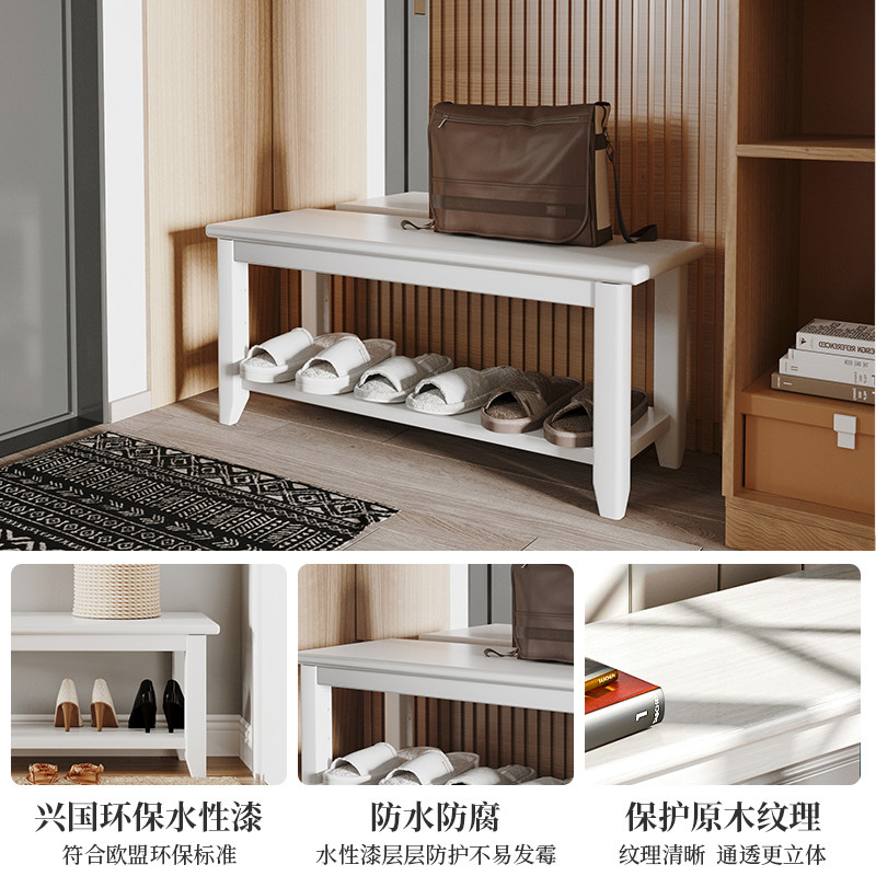 别墅户外换鞋凳室外入户门外鞋柜可坐楼道休息白色凳子进门穿鞋凳