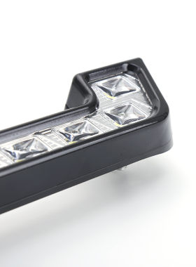 汽车日间行车灯 通用款日行灯led大功率 L型6LED日行灯中网行车灯