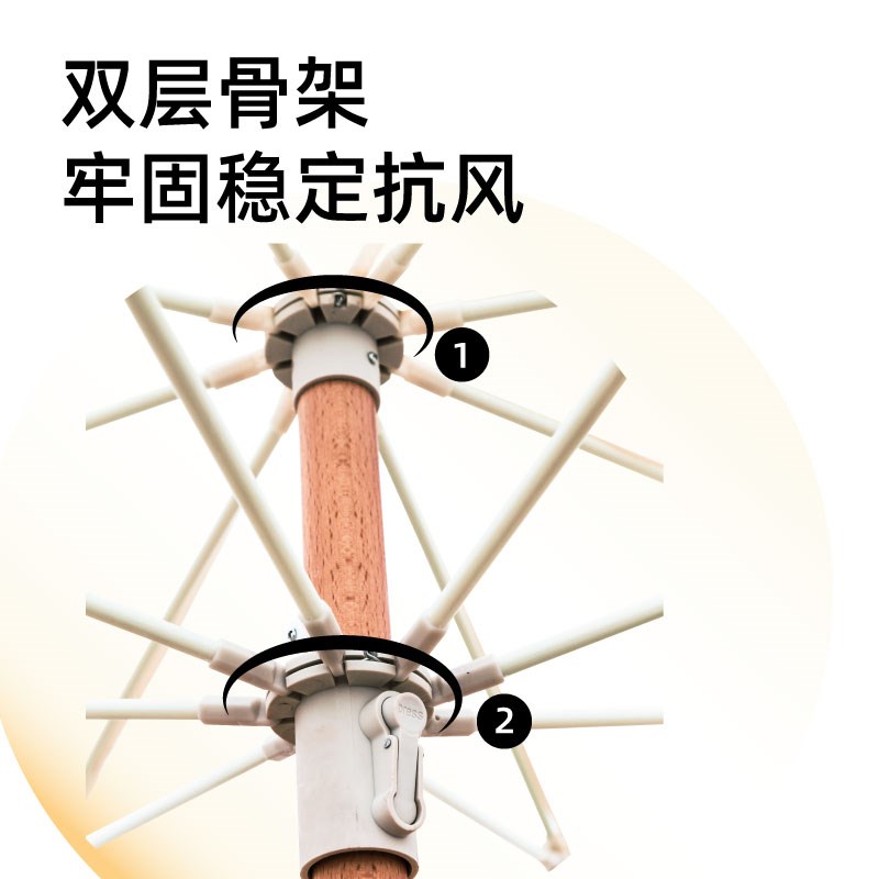 纸觉户外遮阳伞太阳伞沙滩庭院伞防晒大号雨伞别墅花园法式流苏伞