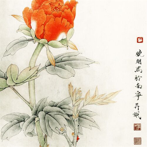 国色天香画 丝绸画 花鸟风景卷轴画挂画 客厅卧室办公室装饰国画
