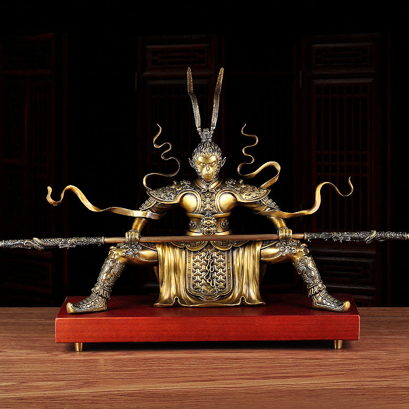 黄铜大圣摆件齐天大圣孙悟空斗战胜佛猴子工艺品客厅店铺开业礼品