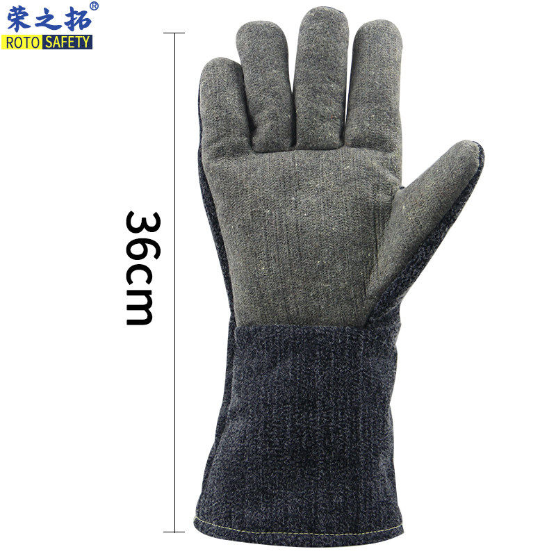 400度耐高温手套加长耐磨加厚阻燃防烫烘焙石锅烧烤隔热玻璃铸造
