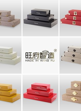 旺府智造样板房酒店家居软装卧室梳妆台样板间装饰收纳摆件首饰盒