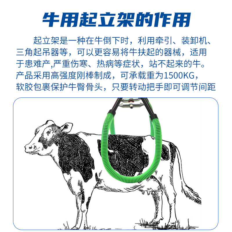 牛用起立架兽用提牛器奶牛辅助站立架大牛养殖生产保定架固定吊架