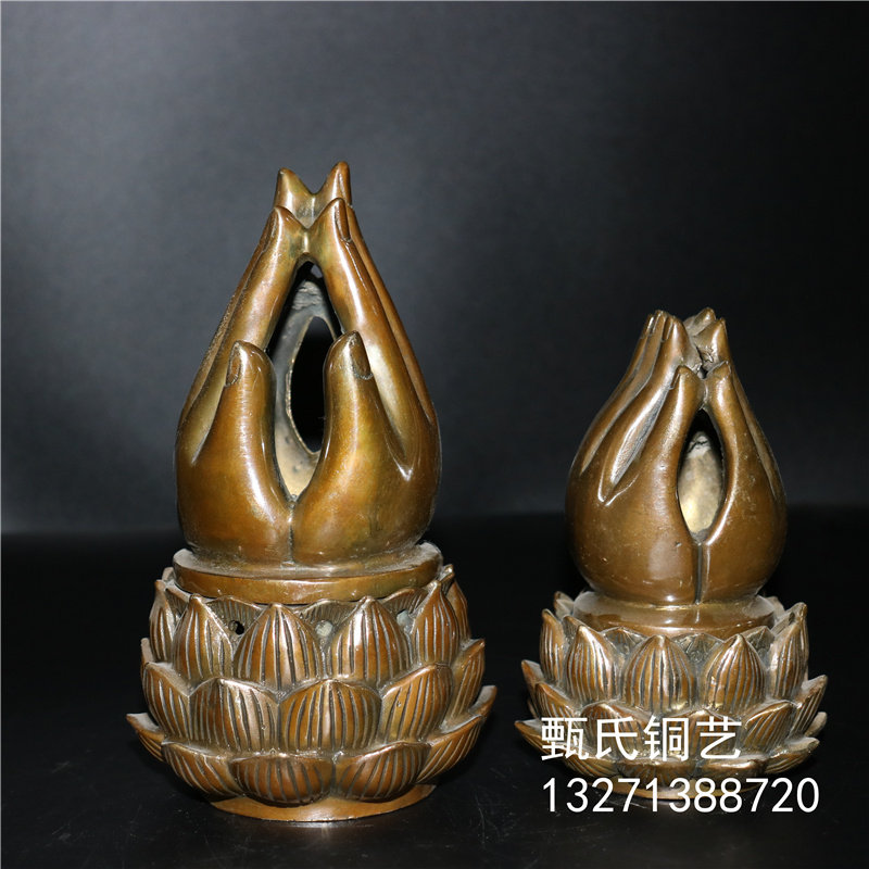 新品佛手熏炉黄铜铜雕家居桌面摆件佳节送礼礼品镇宅招财