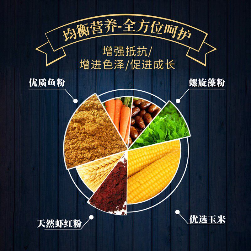 锦鲤鱼饲料不浑水增肥增体鱼食上浮红白昭和颗粒红中王专用鱼粮