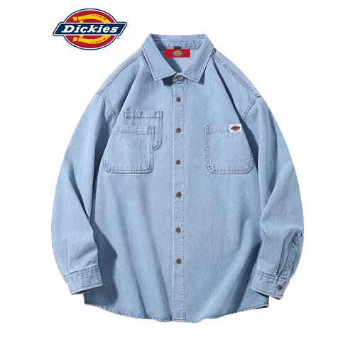 Dickies多口袋牛仔衬衫宽松百搭