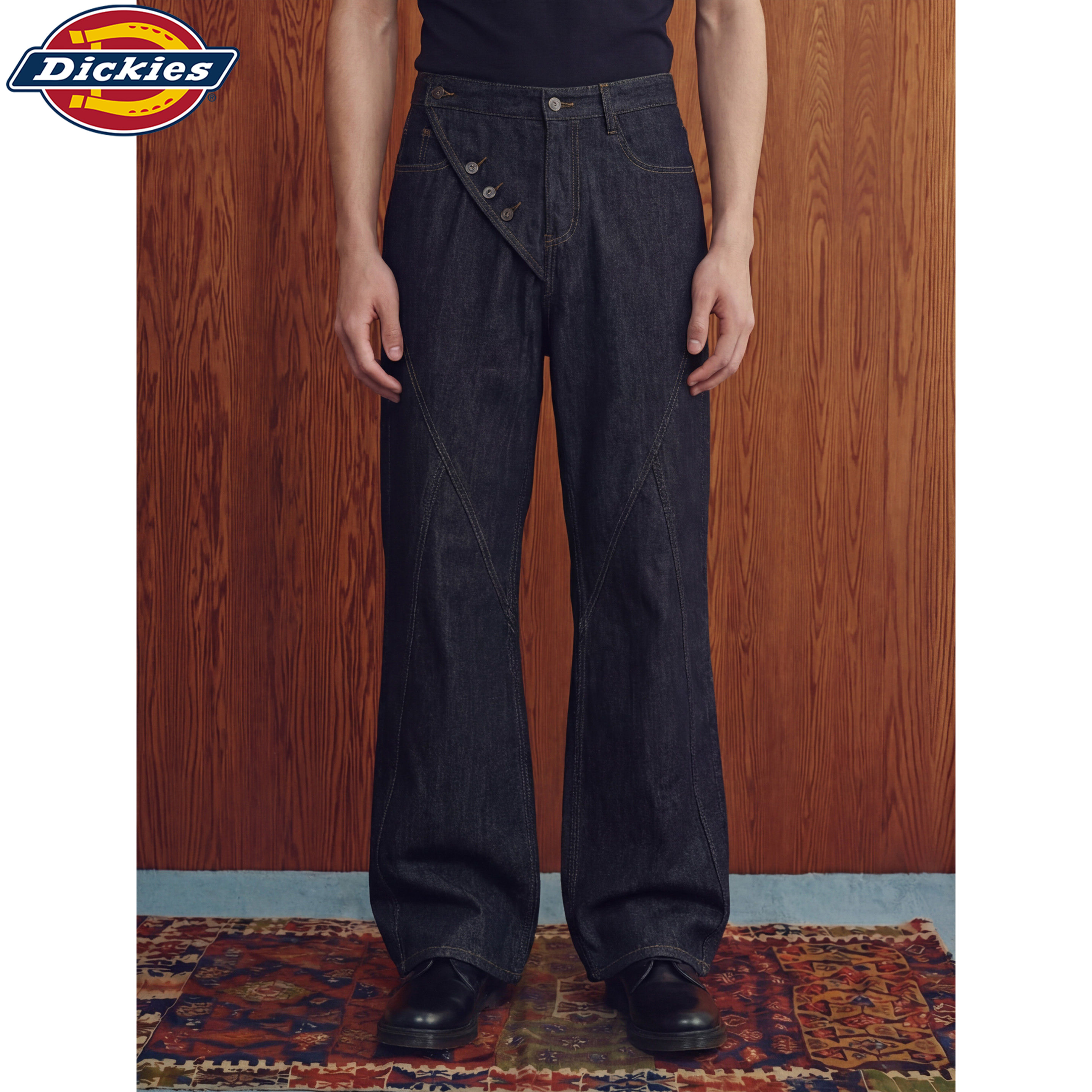 Dickies美式复古高街微喇牛仔裤男宽松休闲百搭长裤子