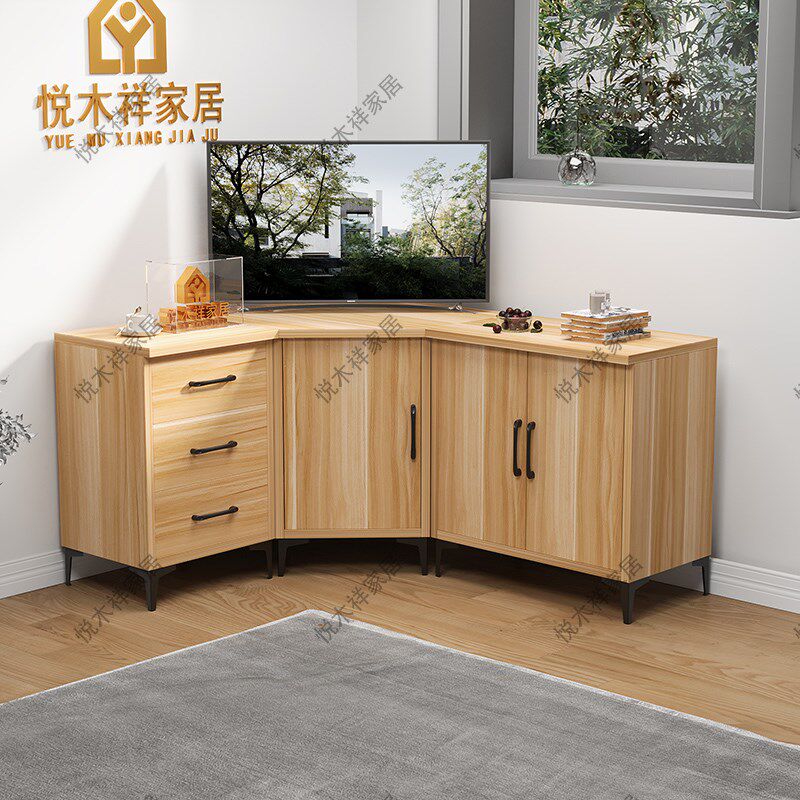 拐角转角电视柜角柜墙角三角转角柜家居家具三角形电视柜大尺寸