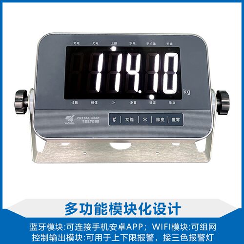 耀华A33E称重仪表485通讯USB通讯3路继电器畜牧称上下限报警3色灯