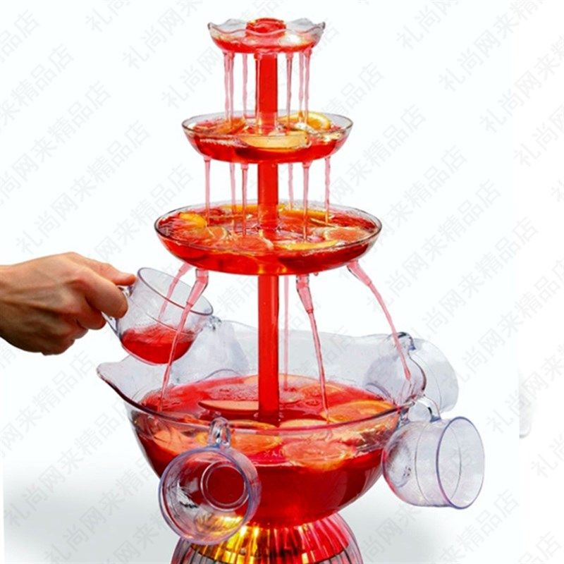 红酒喷泉机 分酒器果汁饮料醒酒电动另出售巧克力喷泉机器商家用