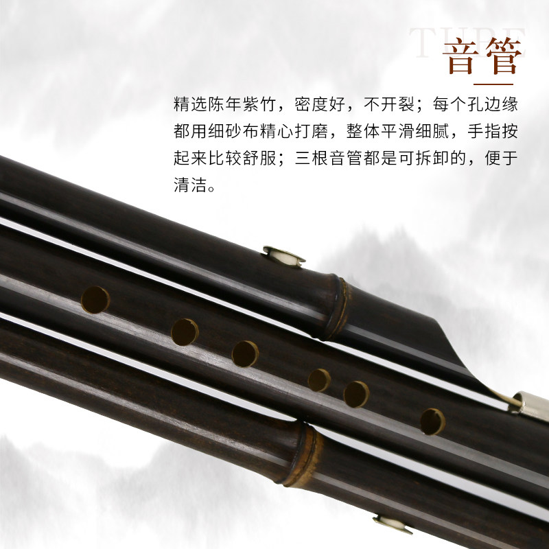 防摔镀银葫芦紫竹音管葫芦丝C调降b调小学生成人初学入门自学乐器