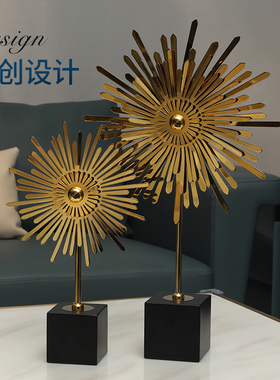现代轻奢金属摆件高档客厅玄关电视柜创意酒柜家居工艺术软装饰品