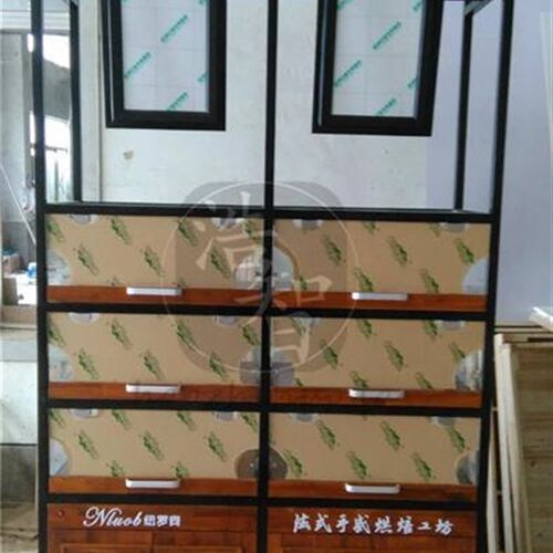 实木复古面包架铁艺面包柜高边展示架蛋糕柜烤漆展示柜抽屉式货架
