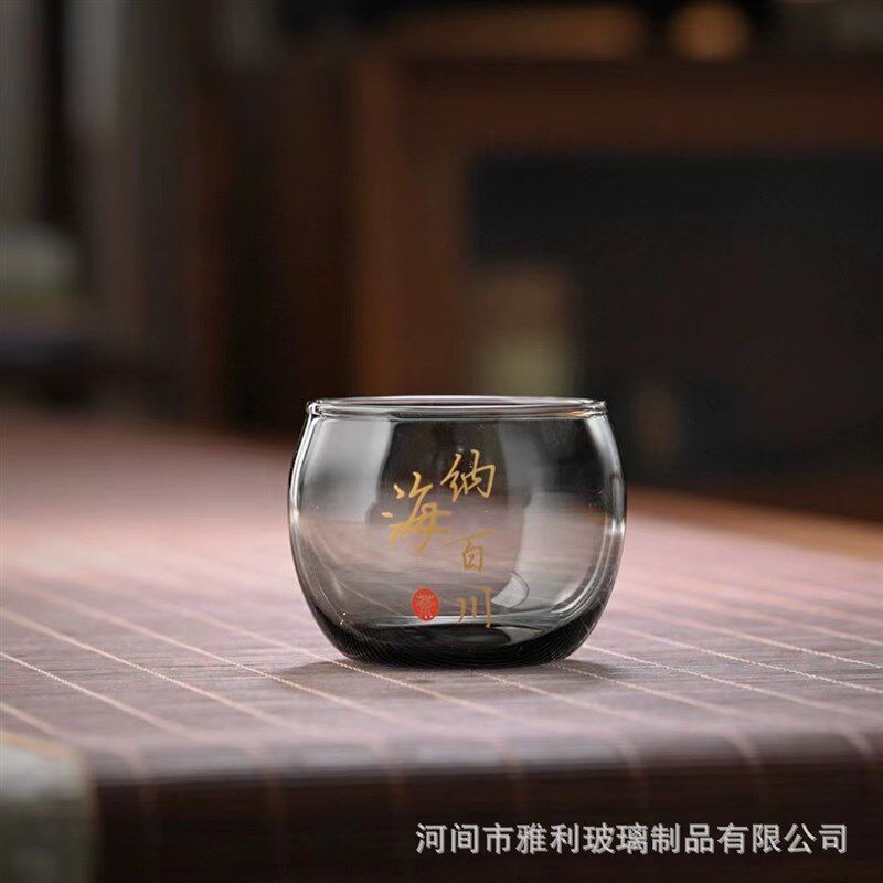 创意加厚玻璃小茶杯品茗杯功夫茶茶杯