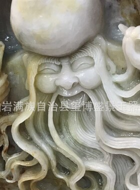 厂家销售岫玉摆件玉装饰家居岫玉玉雕寿星 岫岩原石