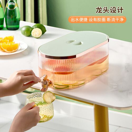 冰箱冷水壶带龙头家用食品级耐高温大容量凉水壶果汁饮料水果茶桶