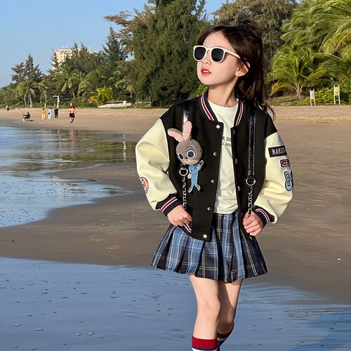 66公主女童半身裙春装裙子儿童短裙2024新款洋气女孩百褶裙时髦潮