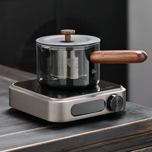 电陶炉煮茶壶套装高硼硅玻璃加厚侧把壶耐高温煮茶器围炉小型家用