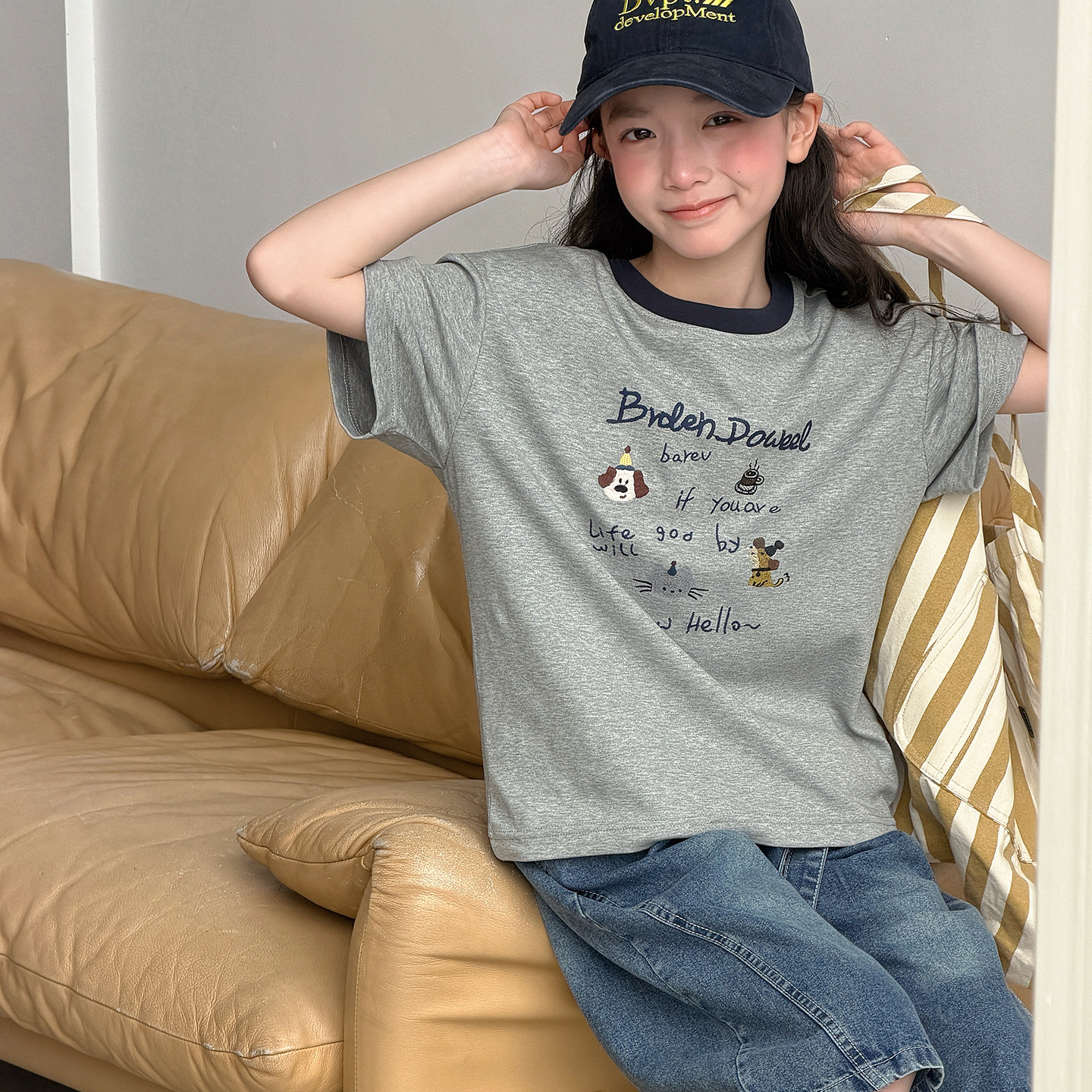 迷你巴拉巴拉女童短袖T恤2026新款大童装女孩衣服半袖儿童超好看