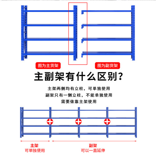 货架仓储仓库储物间轻型中型重型货架置物架多层金属货架子阳台置