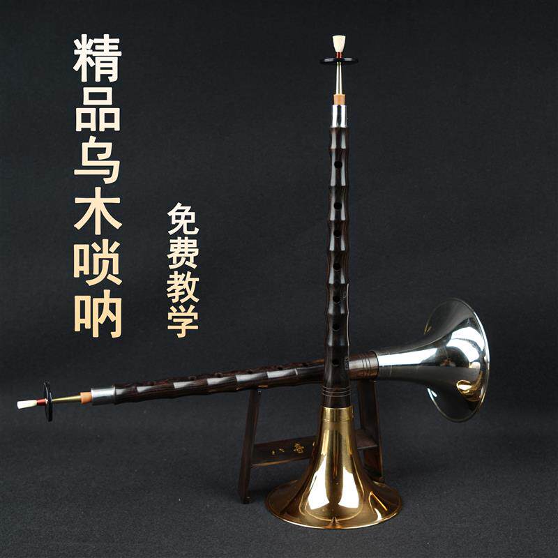 八音乌木黑檀大小吹点奏唢呐服务乐器全套初学者专业民间喇叭D调