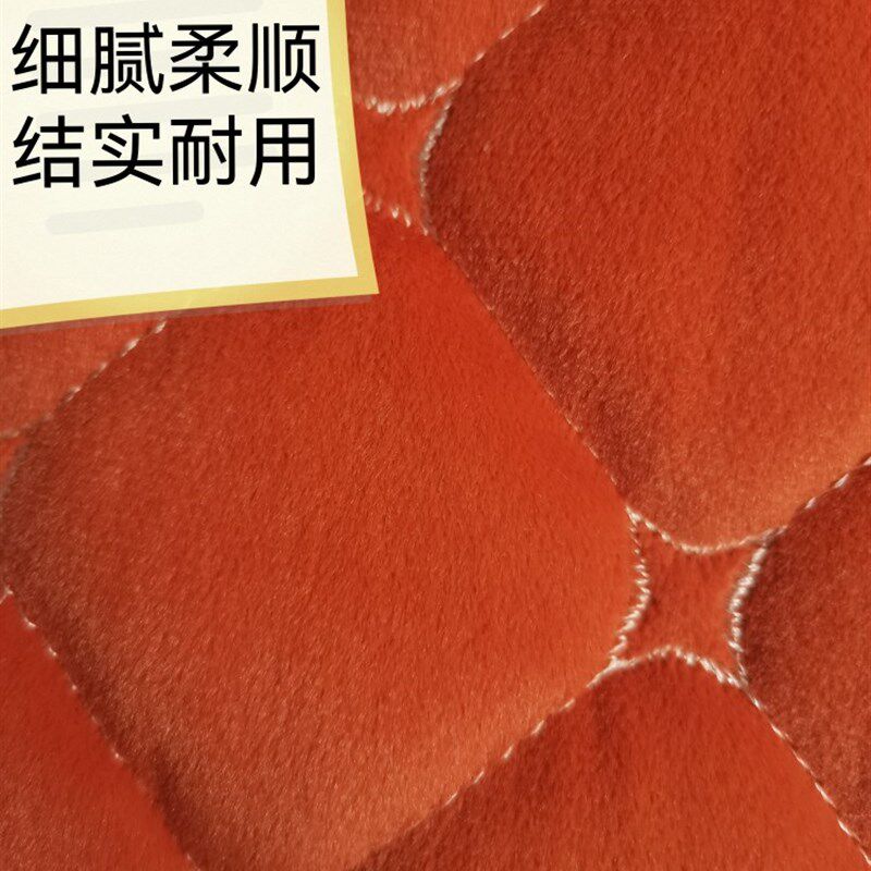 玛莎绒柔软舒适绒面沙发垫布料绗绣加棉加厚防滑半成品面料厂家