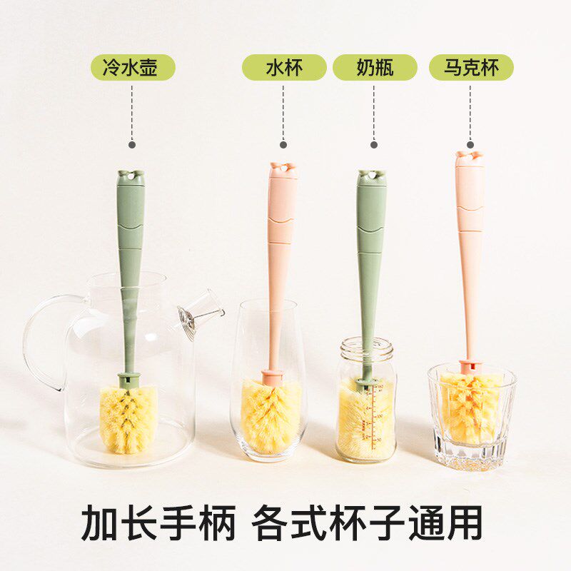 洗杯子专用刷子杯刷水杯清洗神器三合一长柄奶瓶吸管便携式清洁刷图片