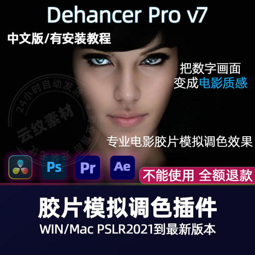 柯达富士胶片模拟视频调色Dehancer Film插件AE/PR/PS支持Win/Mac