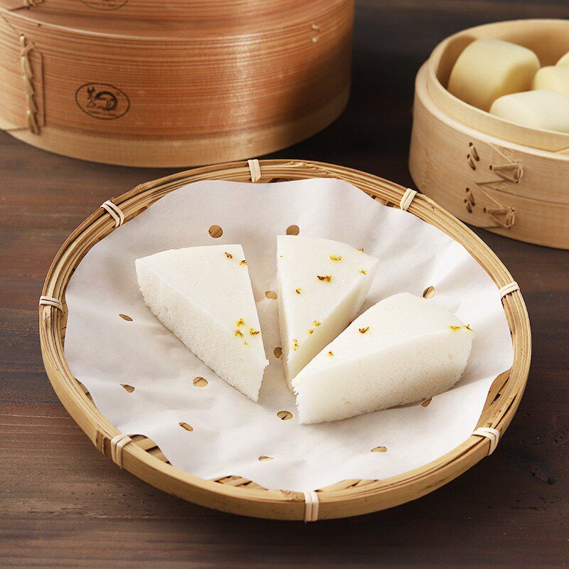 黄一府家庭蒸笼纸垫300张 烘焙烧烤油纸蒸点心馒头包子圆形不粘纸