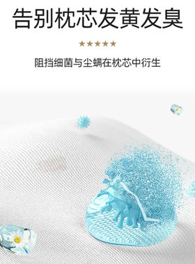 防水防螨乳胶枕套家用防头油口水枕头套专用记忆枕芯内胆保护套罩