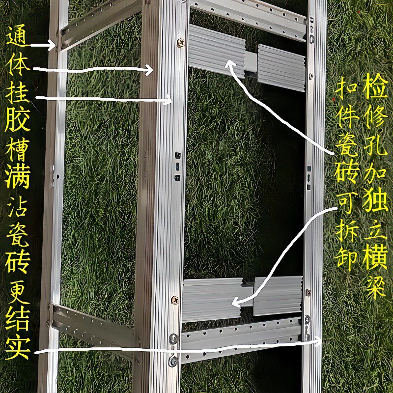 加厚隐形下水管支架适用海棠角阳台卫生间L型U型支架