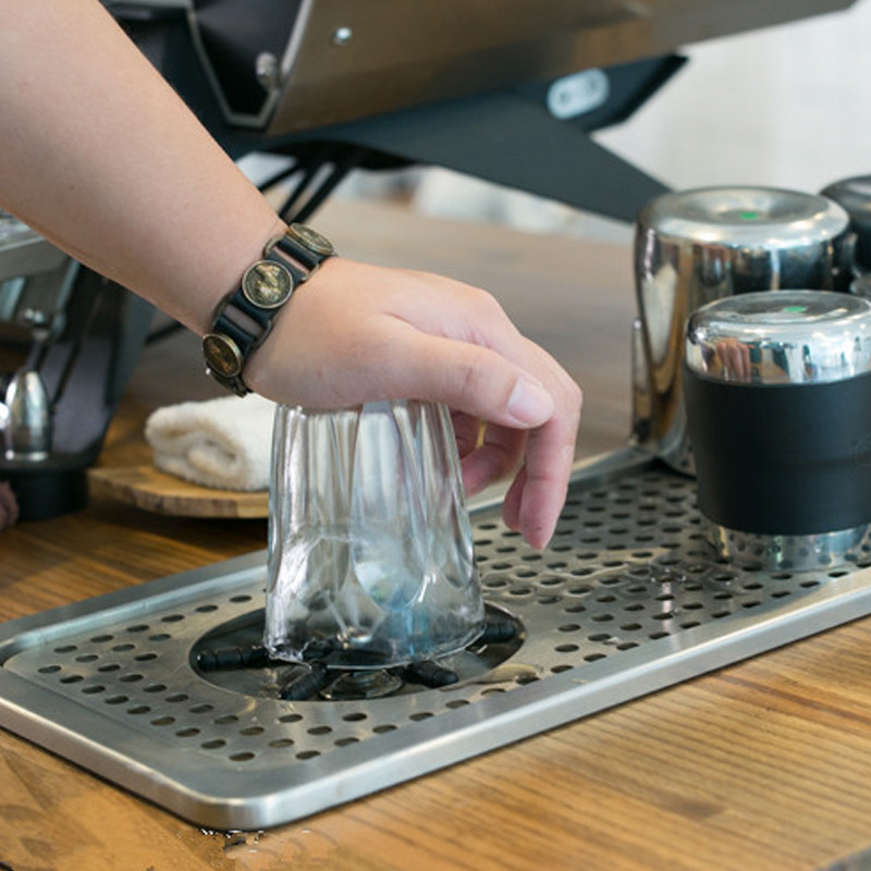 免清洗酒吧咖啡厅奶茶吧台不锈钢高压洗杯器洗杯机 赠杯子滤水垫