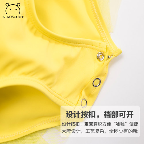 女童游泳衣小童公主2020年新款可爱温I泉儿童泳衣纱裙式宝宝小女