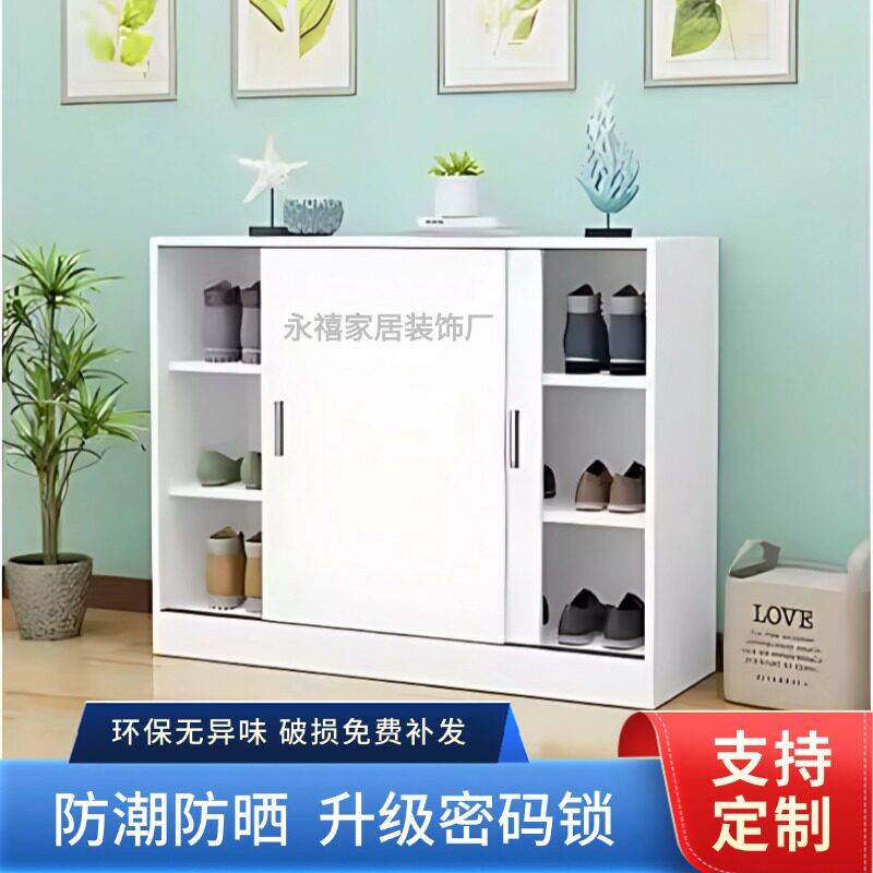 定制拉门鞋柜收纳柜移门鞋柜家用飘窗柜门门厅柜玄关柜阳台收纳柜