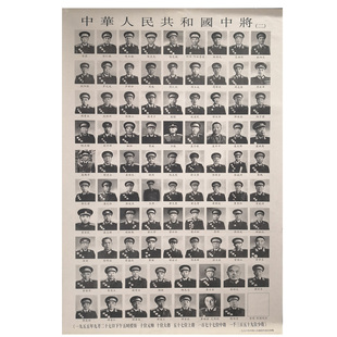 十大元帅画像挂画旧版中将上将十大将军像办公室书房横幅领袖墙画