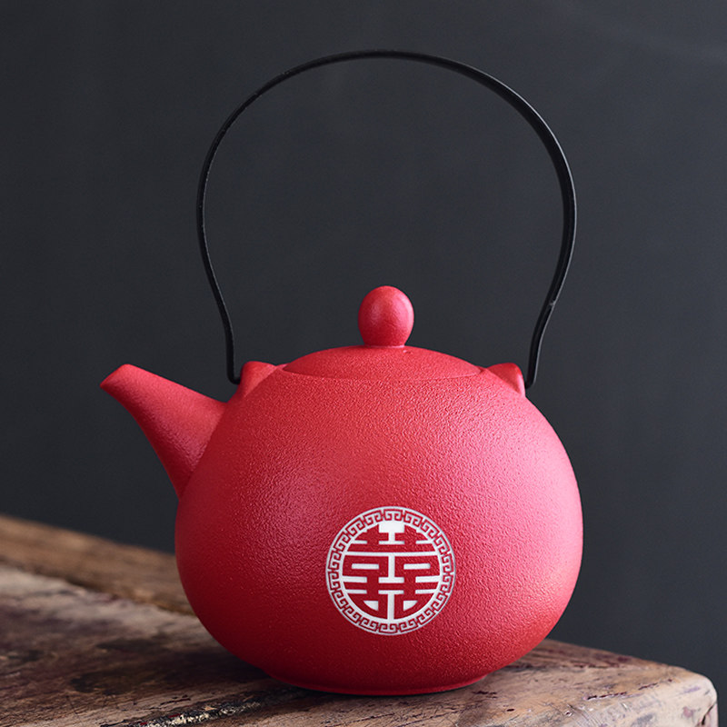 新婚高档茶具套装家用茶杯节日结婚庆送礼高档创意红茶具伴手礼