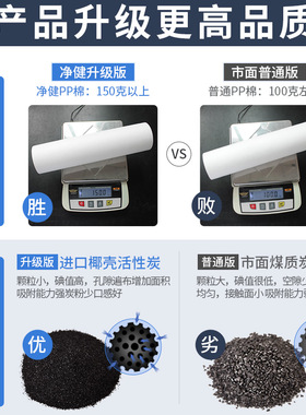 净健净水器滤芯纯水机家用全套五级RO膜通用水机过滤器R0185滤芯