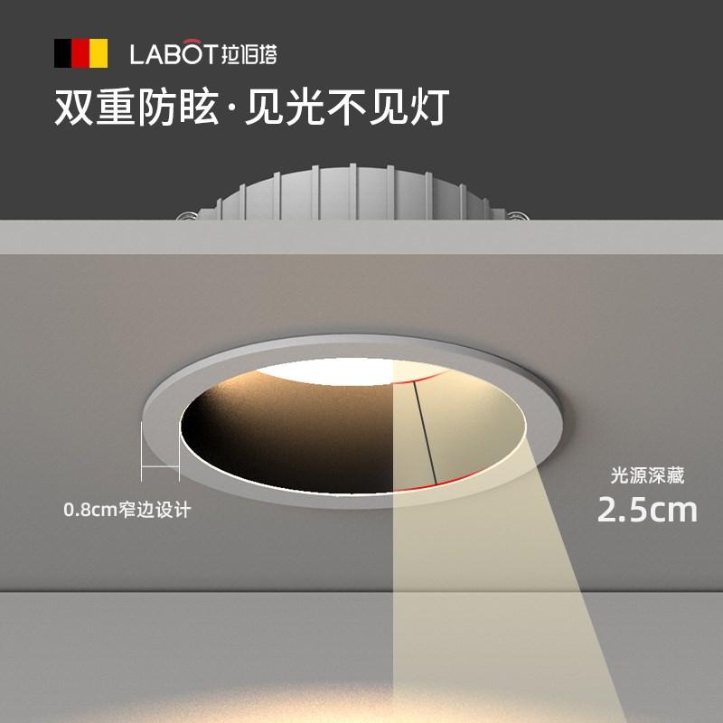 店铺商用led筒灯防眩光超薄嵌入式孔灯超亮4寸6寸12W9W服装店射灯
